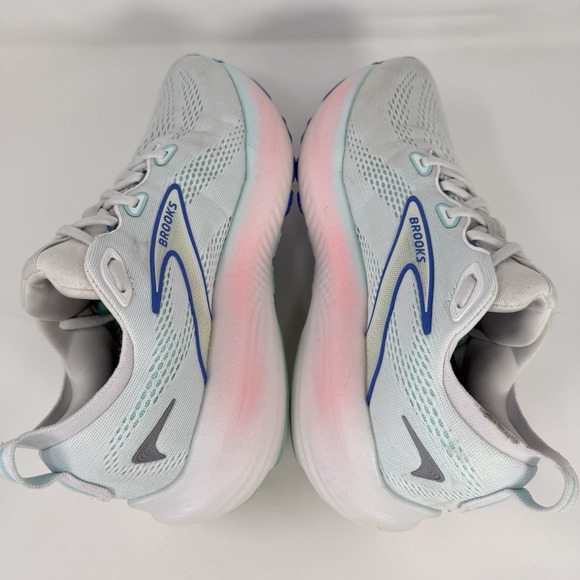Brooks Glycerin GTS 22 Running Shoes Womens 8.5 D White Limpet Shell Amparo Blue - Picture 6 of 11